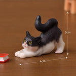 Resin Cats Ornament Kitten Figurine Animal Miniature