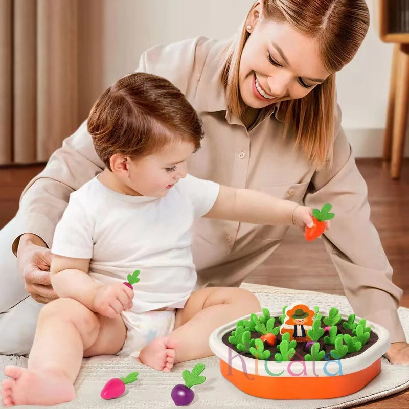 Baby Montessori Carrot Farm For Toddler