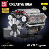 Mould King 10088 Motorized V8 Engine Model