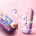 3D Unicorn cute pencil box