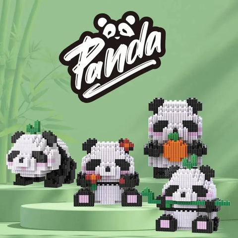 Panda Assembled Building Block Toys