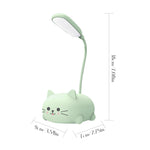 LED Desk Lamp for Kids Bedroom Cute Cat Lamp USB Rechargeable