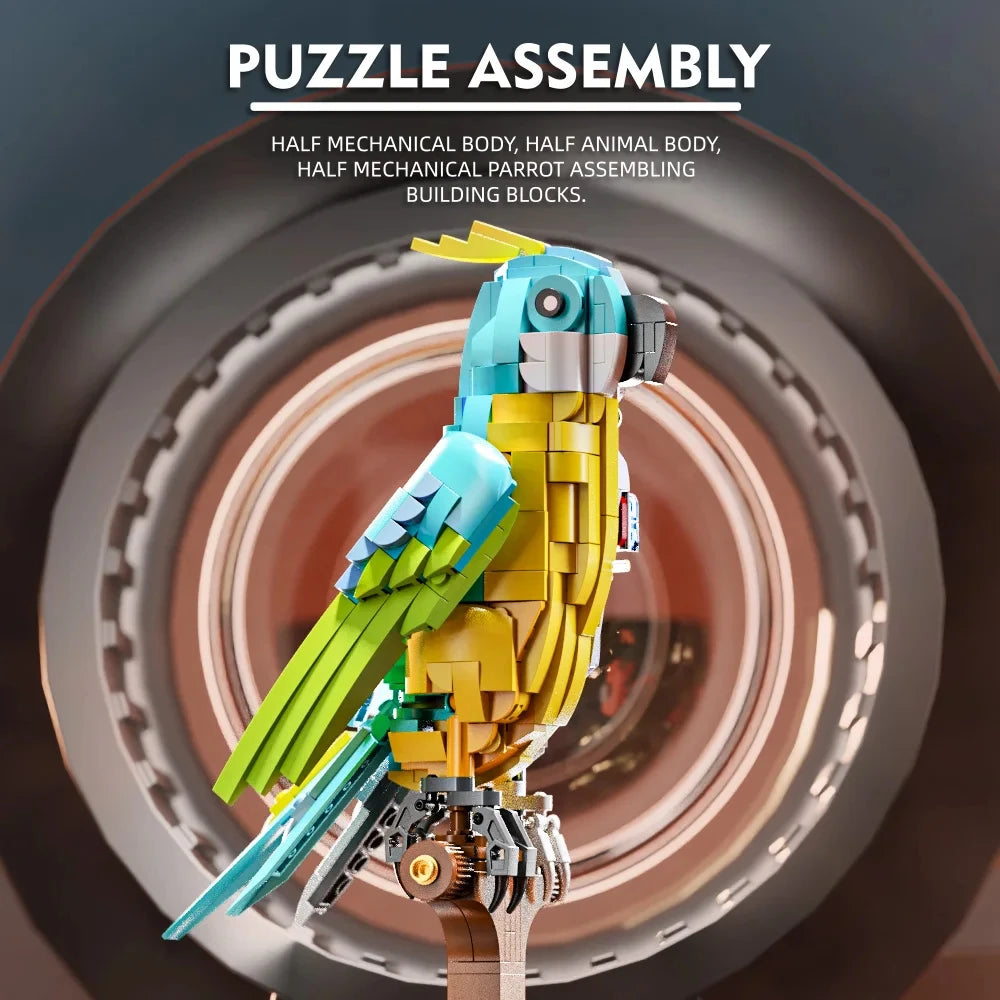 Parrot With Light Building Blocks Kit