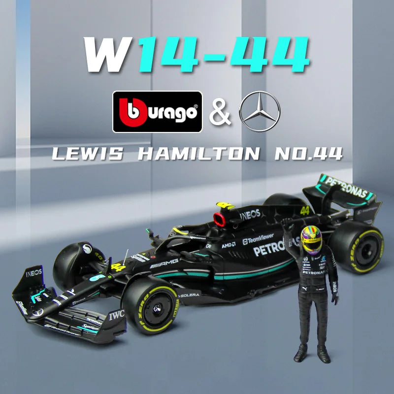 Bburago 2023 1:24 F1 Mercedes AMG W14 #44 #63 Lewis Hamilton Russell