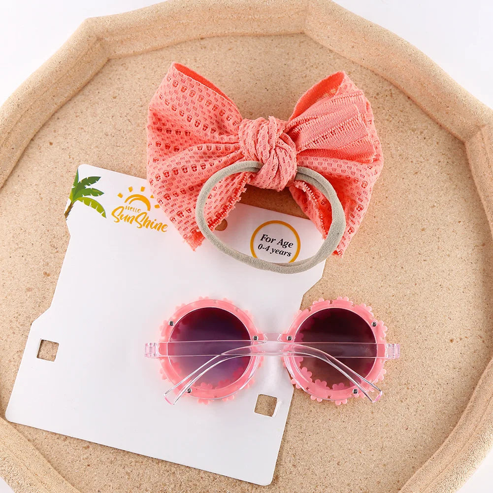 Sunglasses and Bow Headband Set