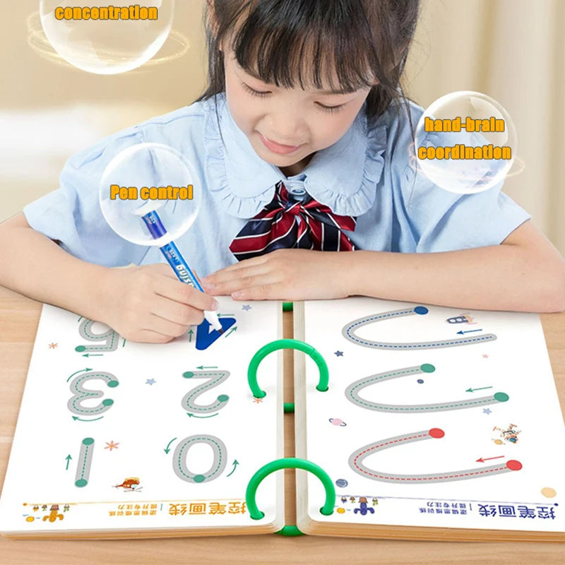 136Page Children Montessori Drawing Toy