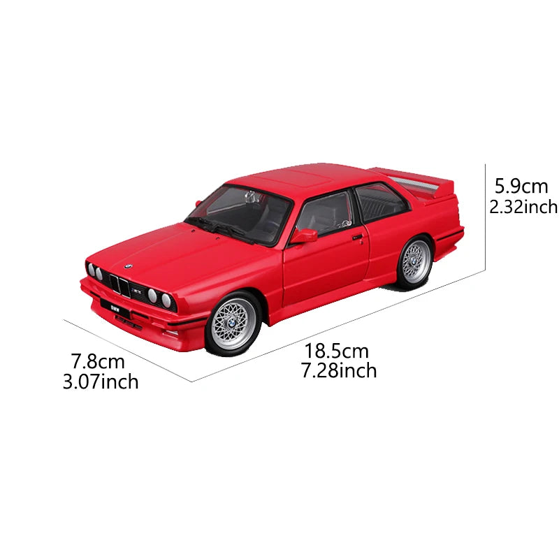 Bburago 1998 BMW M3 (E30) スポーツカー モデル 1:24 スケール 合金