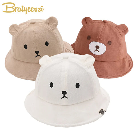 Bear Kids Bucket Hat Cotton 5-24M