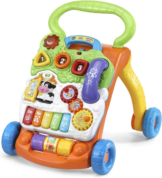 VTech 座って立ち上がる学習用ウォーカー - オレンジ (フラストレーションフリーパッケージ) 