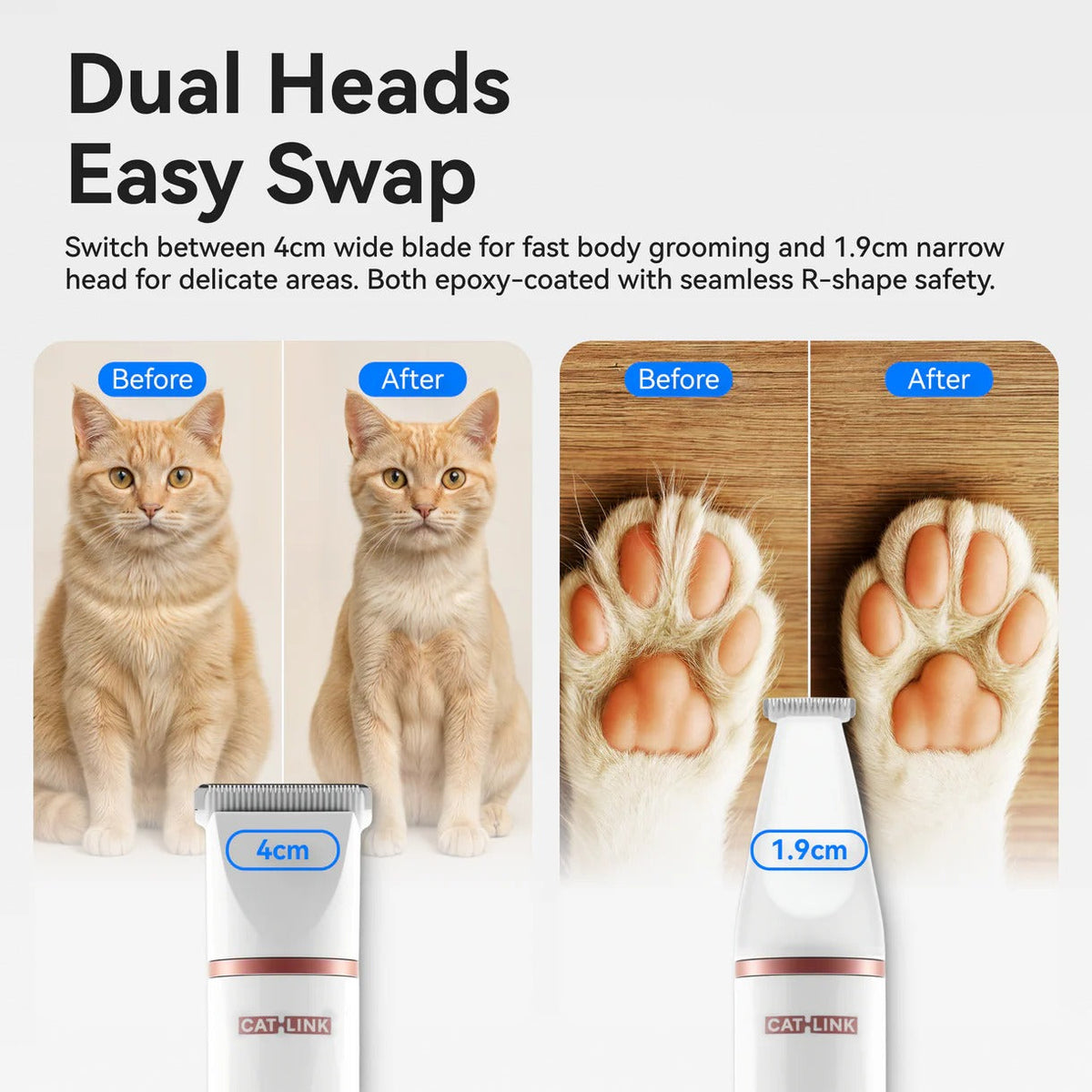 CATLINK Pet Trimmer for Cats and Dogs