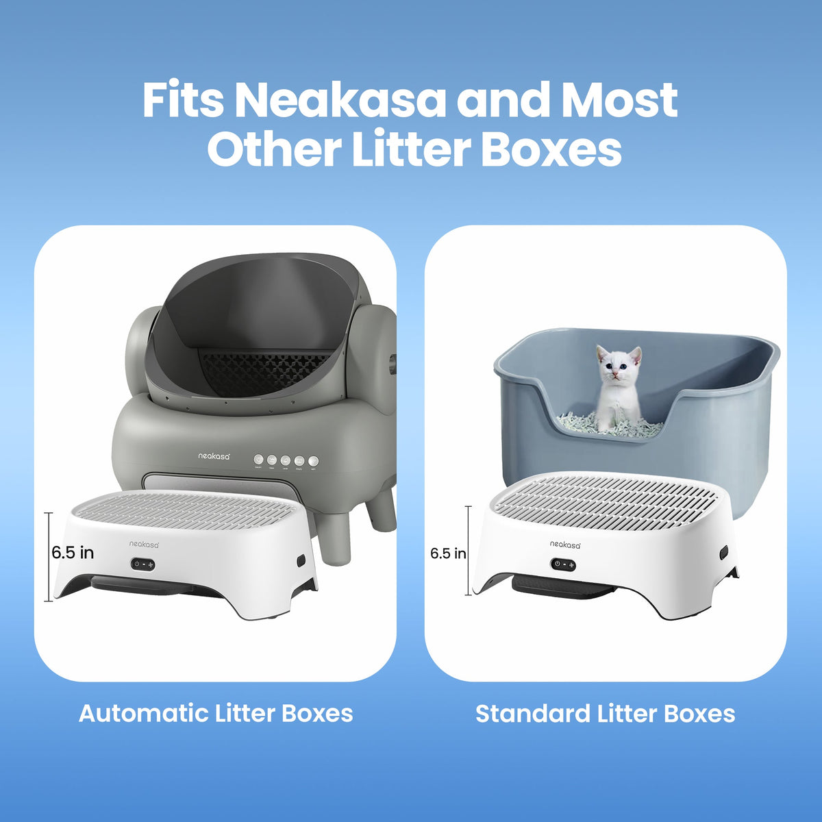 Neakasa AirStep Odor-Eliminating Cat Litter Box Step Purifier