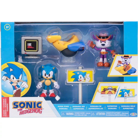 Sonic The Hedgehog 2.5" Diorama Playset - Super Stars