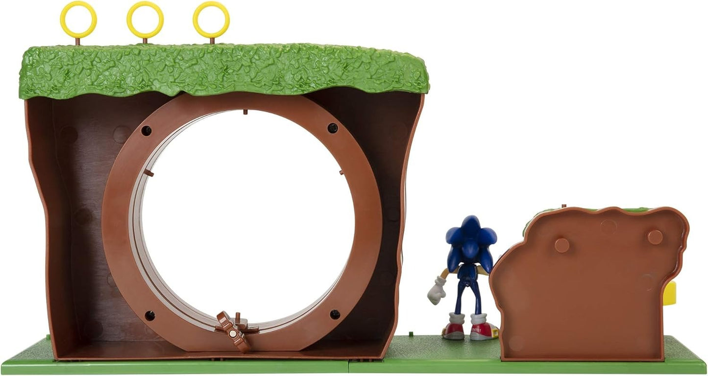 Sonic The Hedgehog Green Hill Zone Playset with 2.5" Sonic Action Figure