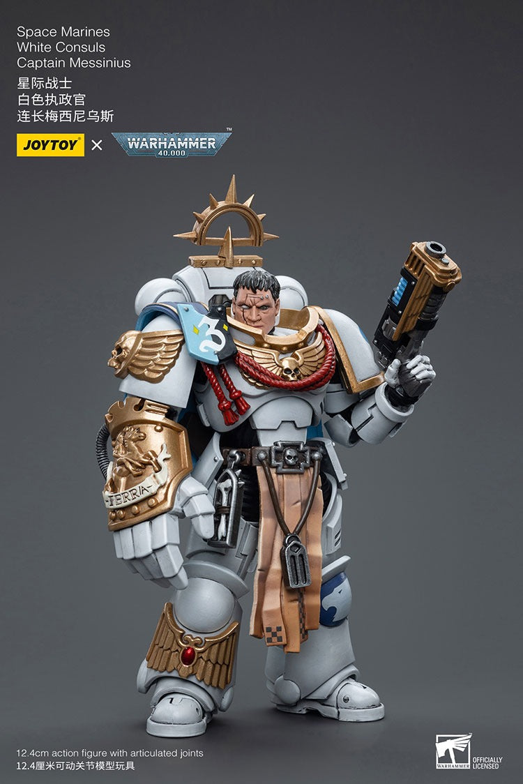 JOYTOY Warhammer 40K Space Marines White Consuls Captain Messinius JT6861