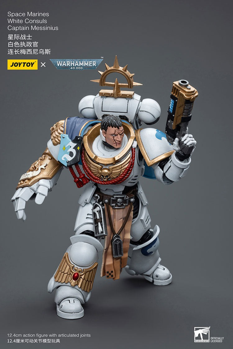 JOYTOY Warhammer 40K Space Marines White Consuls Captain Messinius JT6861