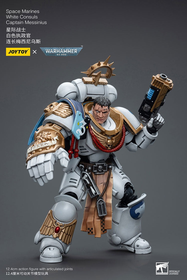 JOYTOY Warhammer 40K Space Marines White Consuls Captain Messinius JT6861