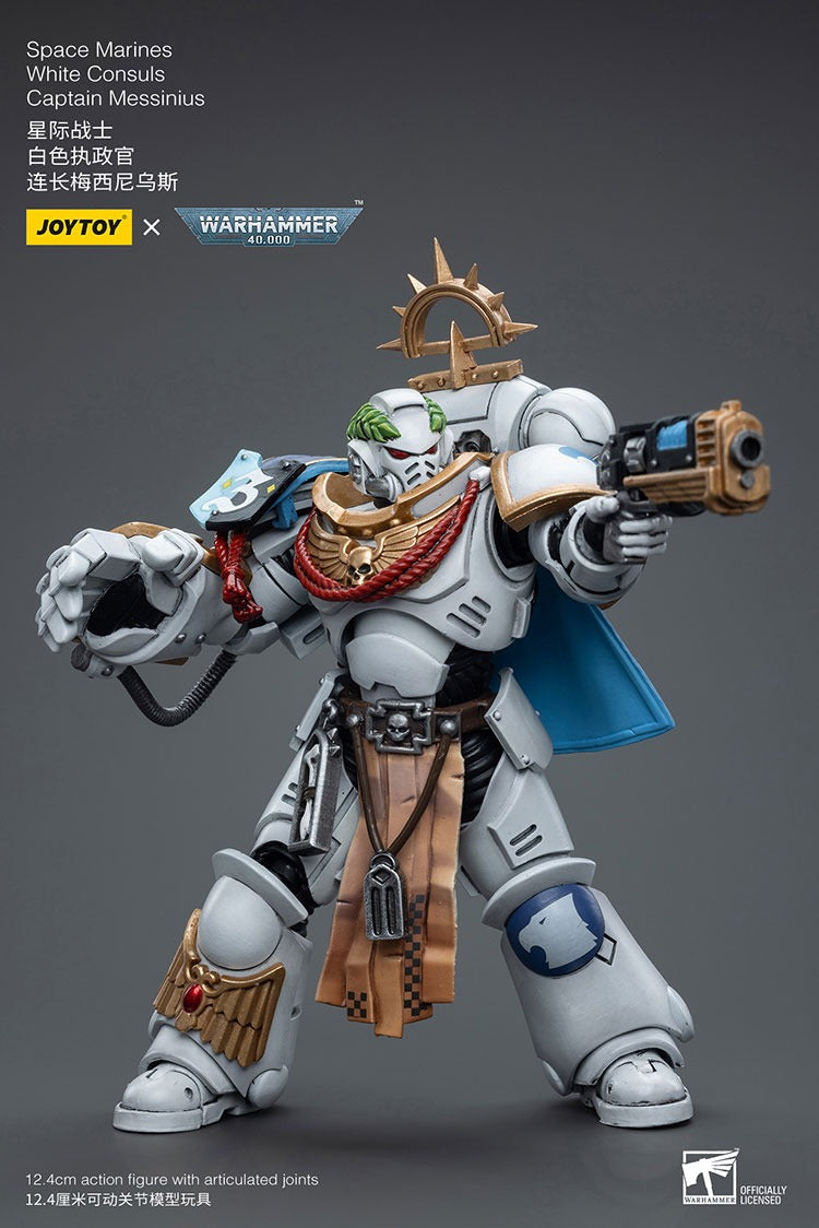 JOYTOY Warhammer 40K Space Marines White Consuls Captain Messinius JT6861