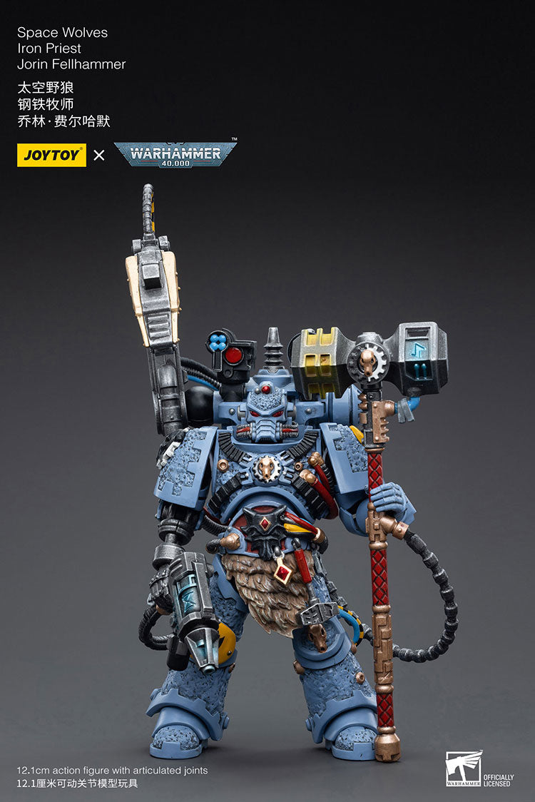 JOYTOY Warhammer 40K Space Wolves Iron Priest Jorin Fellhammer