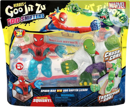 Pahlawan Goo Jit Zu - Marvel Goo Shifters Versus Paket Spider-Man VS Goo Shifter Lizard 