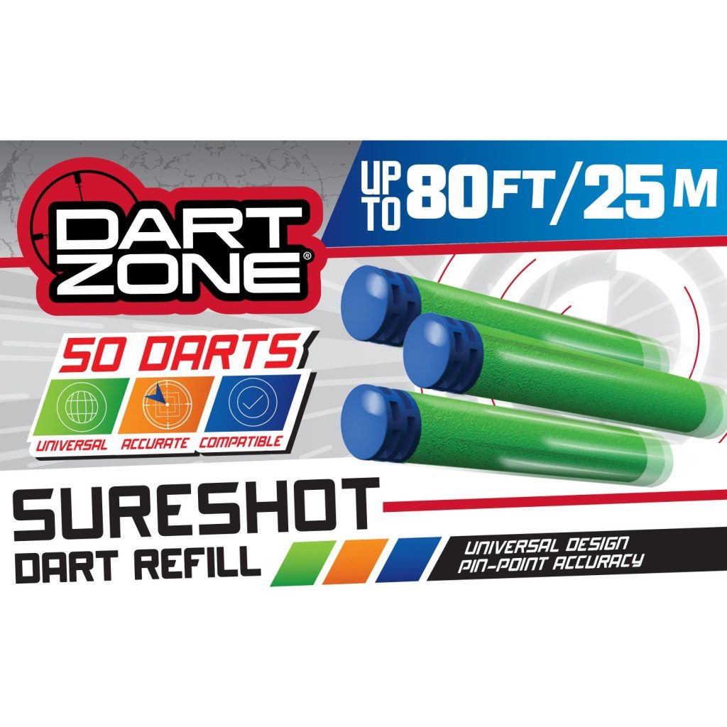 Dart Zone Sureshot Waffle Refill 50 Darts