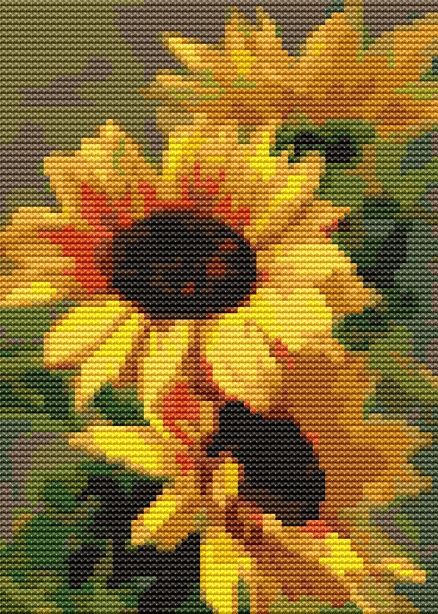 Sunflowers Mini Cross Stitch Kit
