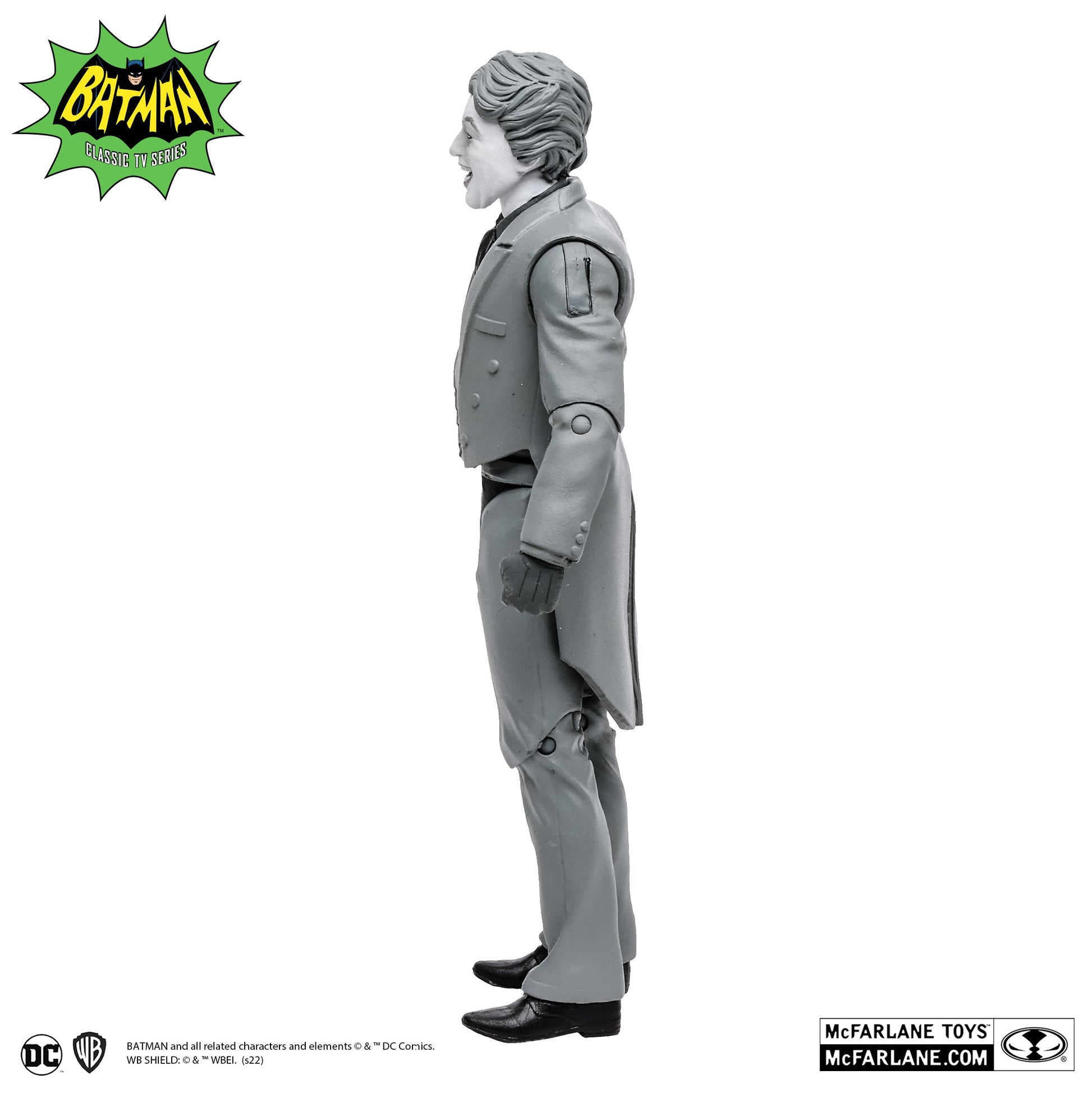 Mcfarlane Dc Retro Batman 66 6Inch Figure - The Joker (Black & White Tv Variant) Comics