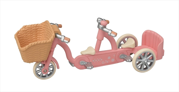 Sylvanian Families Tandem Cycling Set - Husky Sister & Brother Free Gift