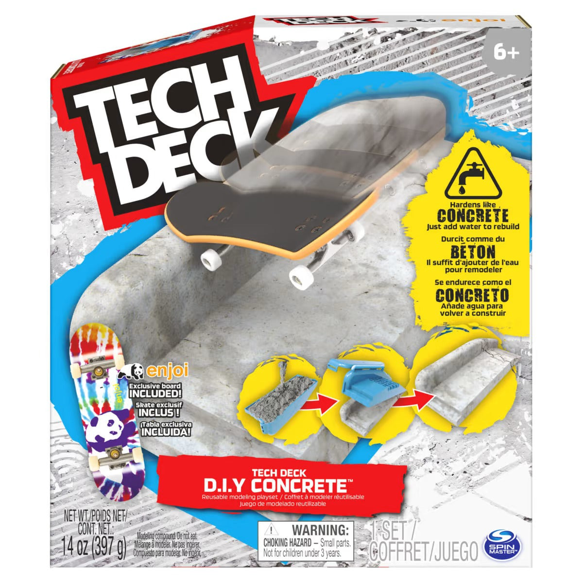 Tech Deck D.i.y Concrete Reusable Modeling Playset