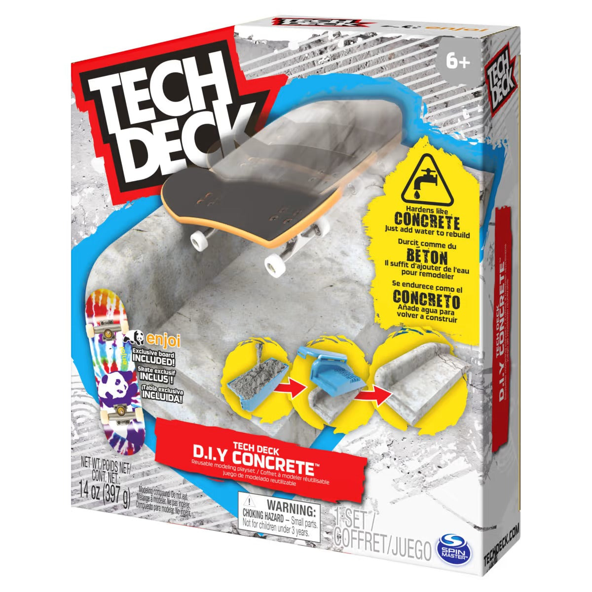 Tech Deck D.i.y Concrete Reusable Modeling Playset