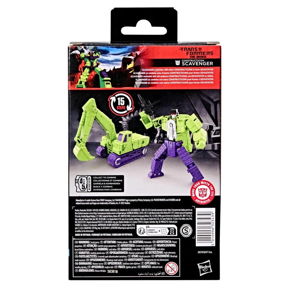Transformers Studio Series Deluxe Class Transformers: The Movie Construction Scavenger