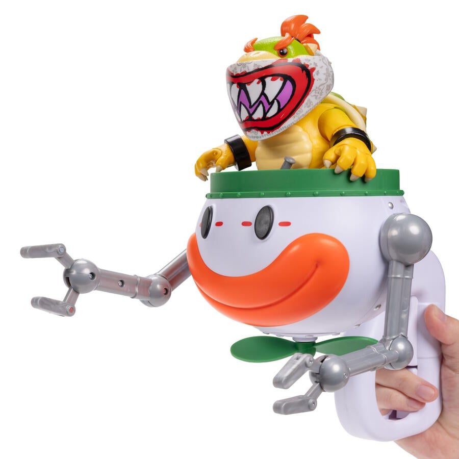 The Super Mario Galaxy Movie - 5” Bowser Jr. with Clown Car Paintbrush and Water-Reveal Stickers - Nintendo