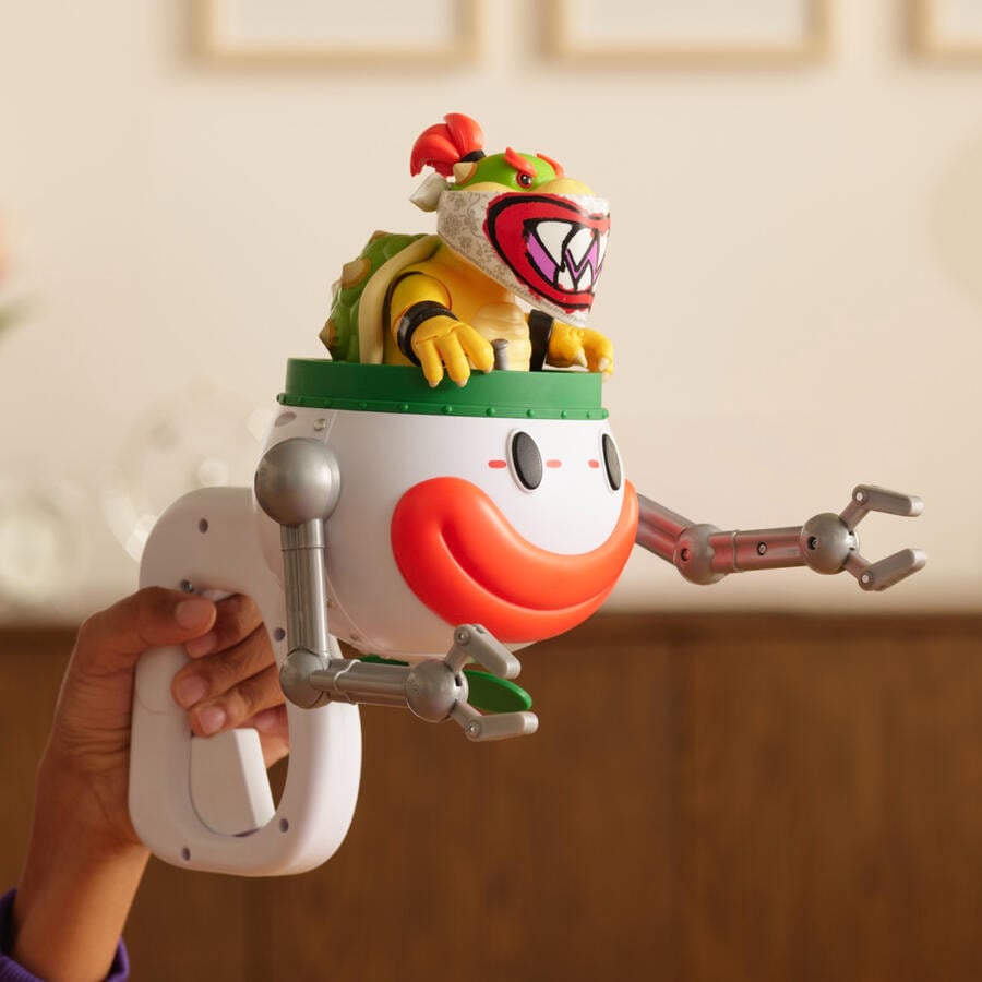 The Super Mario Galaxy Movie - 5” Bowser Jr. with Clown Car Paintbrush and Water-Reveal Stickers - Nintendo