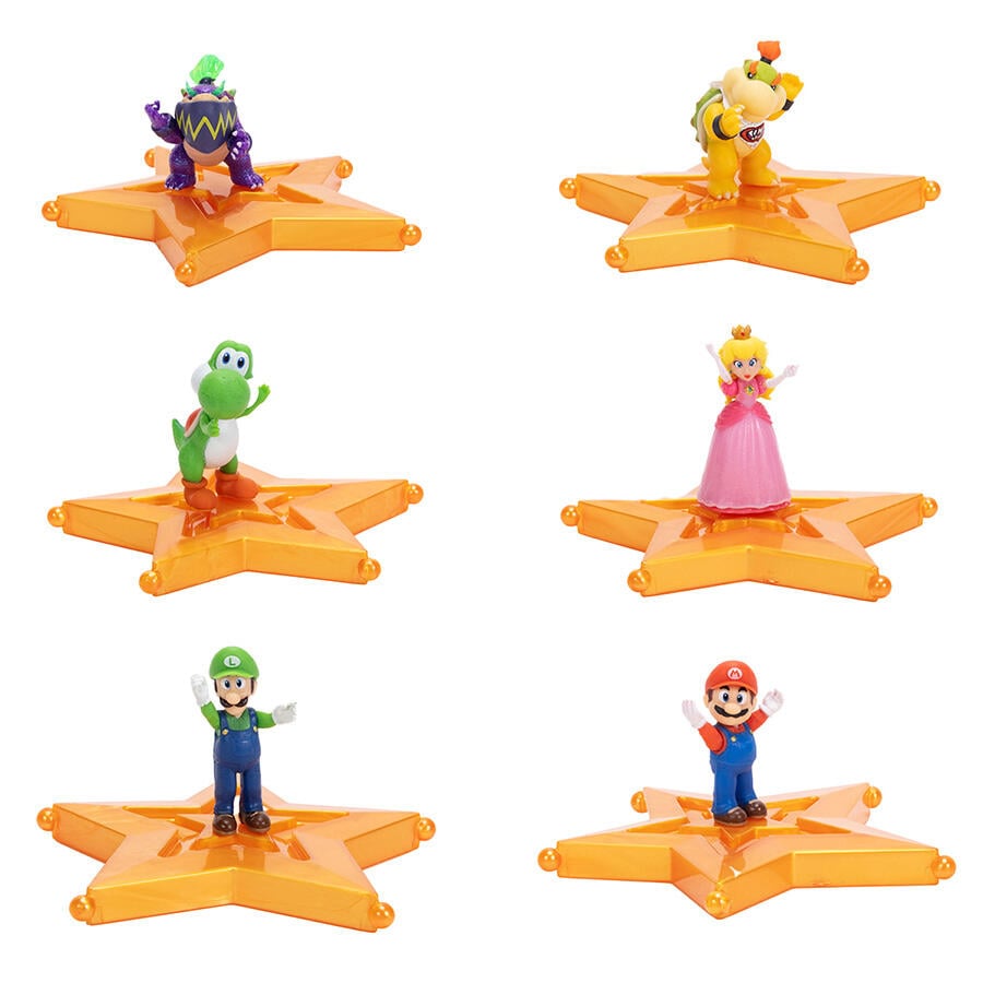 The Super Mario Galaxy Movie 1.5” Figure with Star Accessory W1 - Assorted (1 Pc) - Nintendo