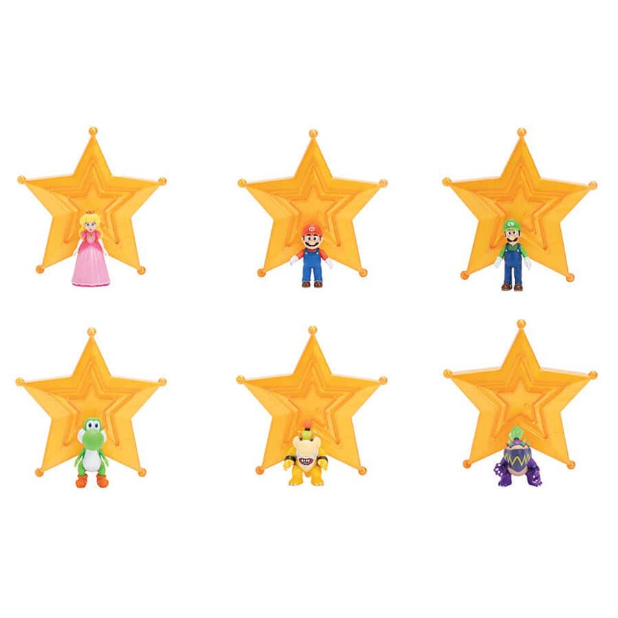The Super Mario Galaxy Movie 1.5” Figure with Star Accessory W1 - Assorted (1 Pc) - Nintendo