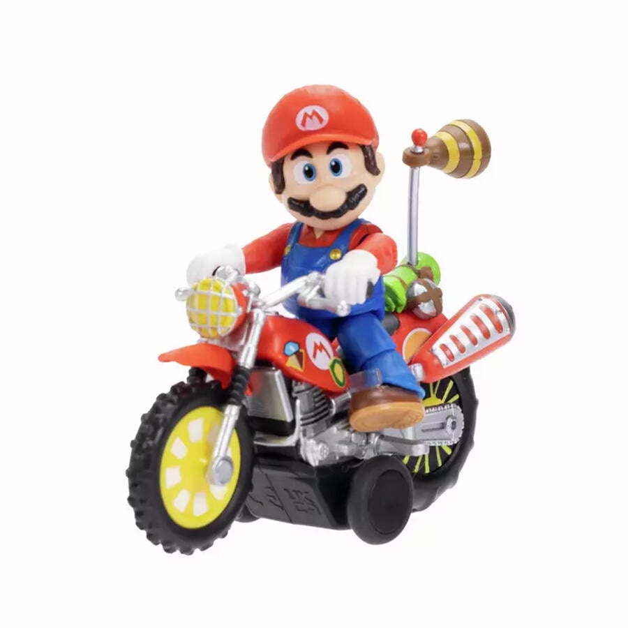 The Super Mario Galaxy Movie 2.5” Figure With Pull Back Motorcycle - Assorted (1 Pc) - Nintendo