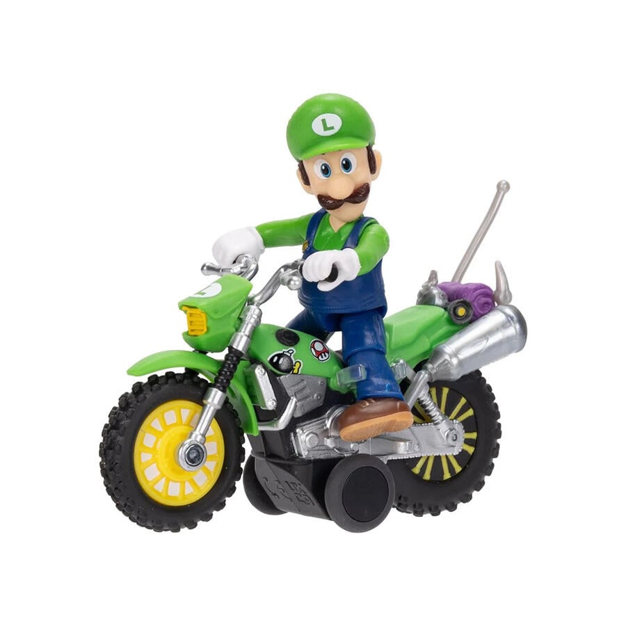 The Super Mario Galaxy Movie 2.5” Figure With Pull Back Motorcycle - Assorted (1 Pc) - Nintendo