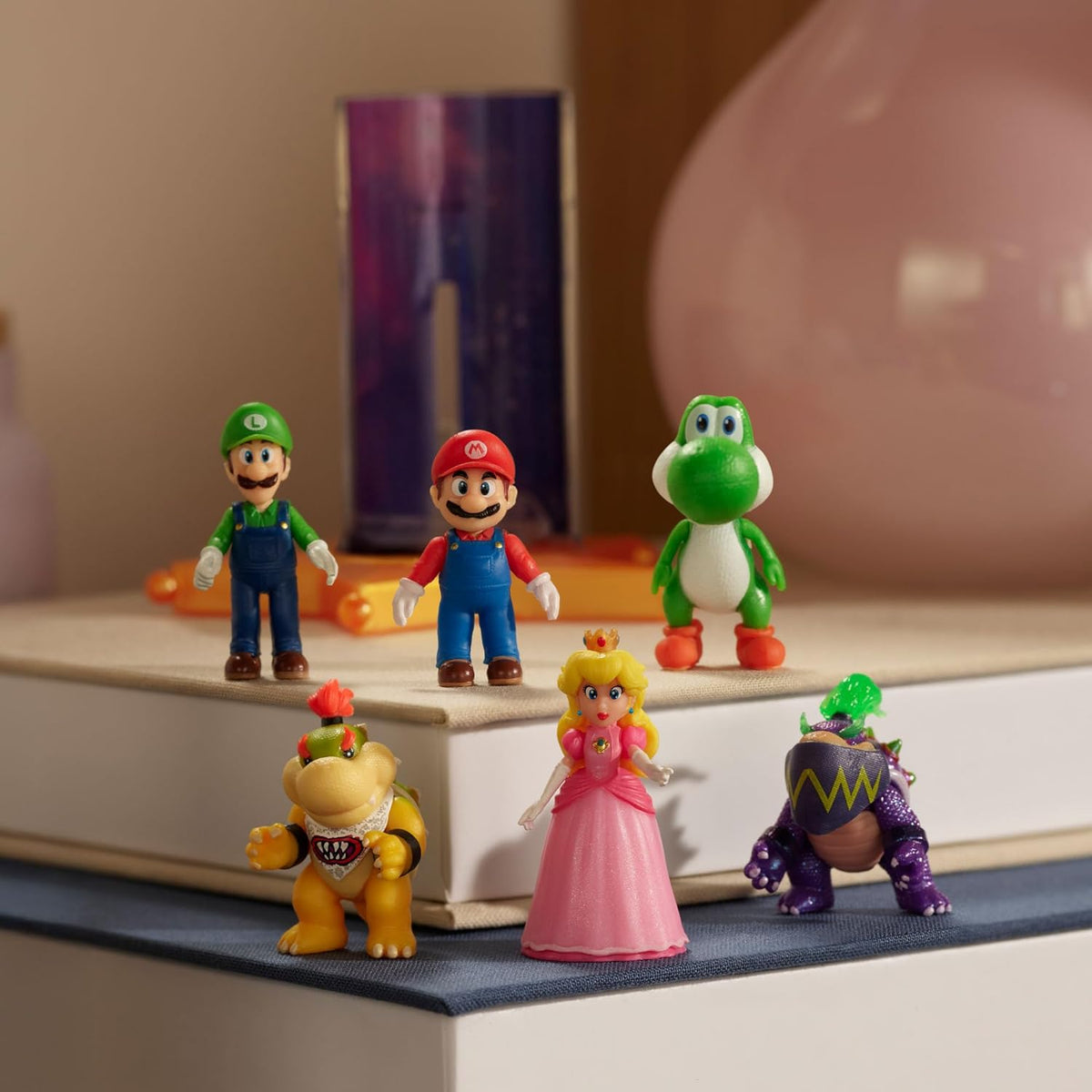 The Super Mario Galaxy Movie 1.5” Figure With Star Launcher W1 - Assorted (1 Pc) - Nintendo