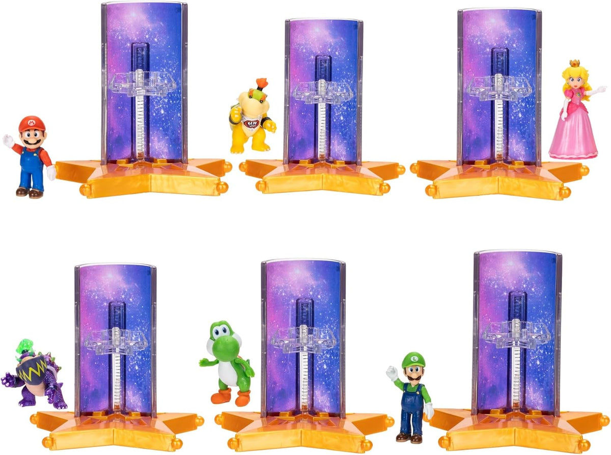 The Super Mario Galaxy Movie 1.5” Figure With Star Launcher W1 - Assorted (1 Pc) - Nintendo