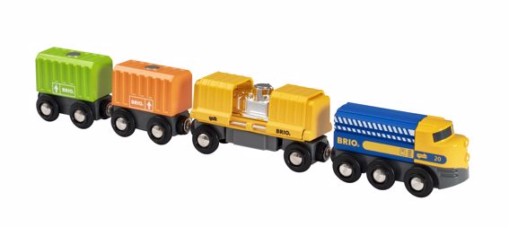 Brio Three-Wagon Cargo Train Brio