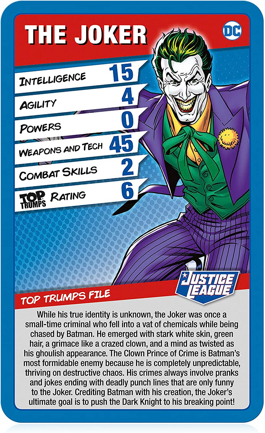 Top Trumps Justice League Card Game