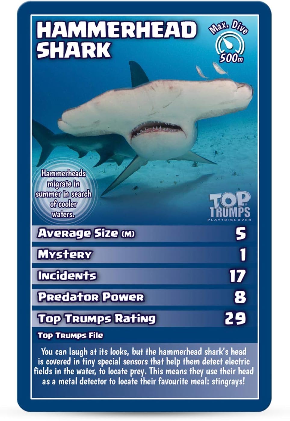 Top Trumps Sharks Card Game