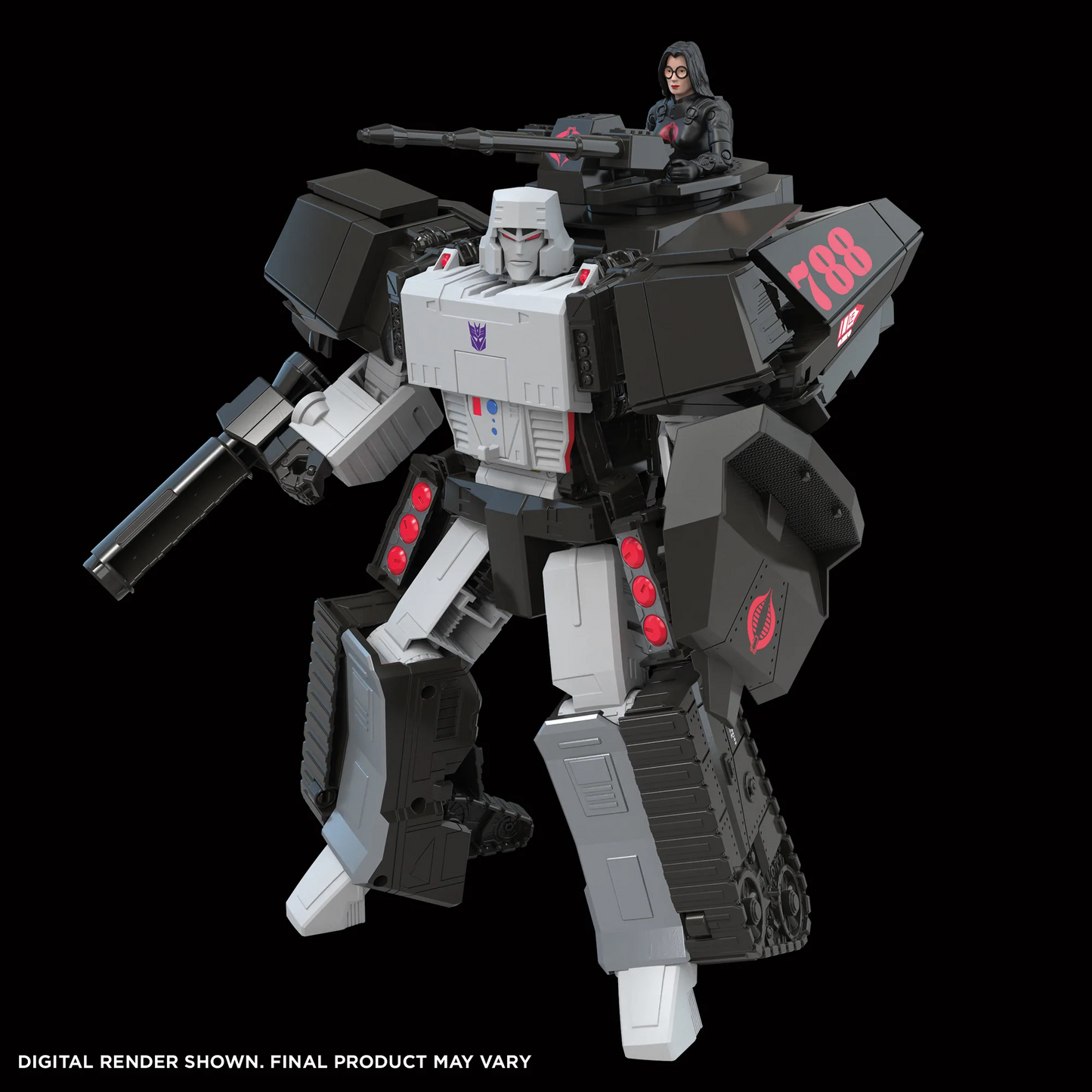 Transformers Collaborative: G.i. Joe Mash-Up Megatron H.i.s.s. Tank And Baroness