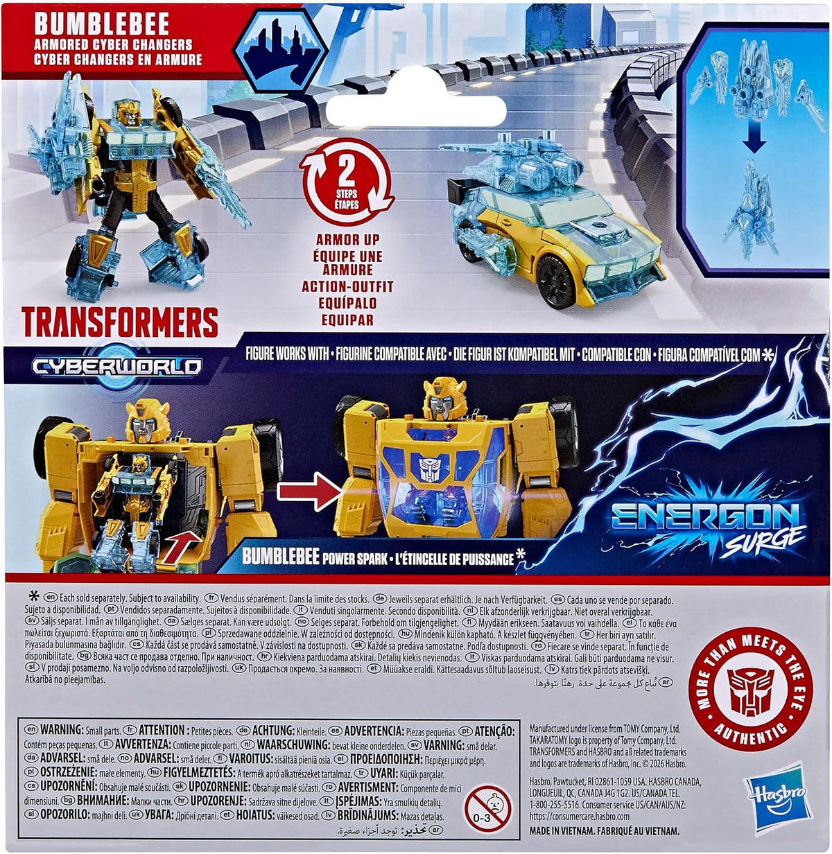 Transformers Cyberworld Armored Cyber Changers Bumblebee