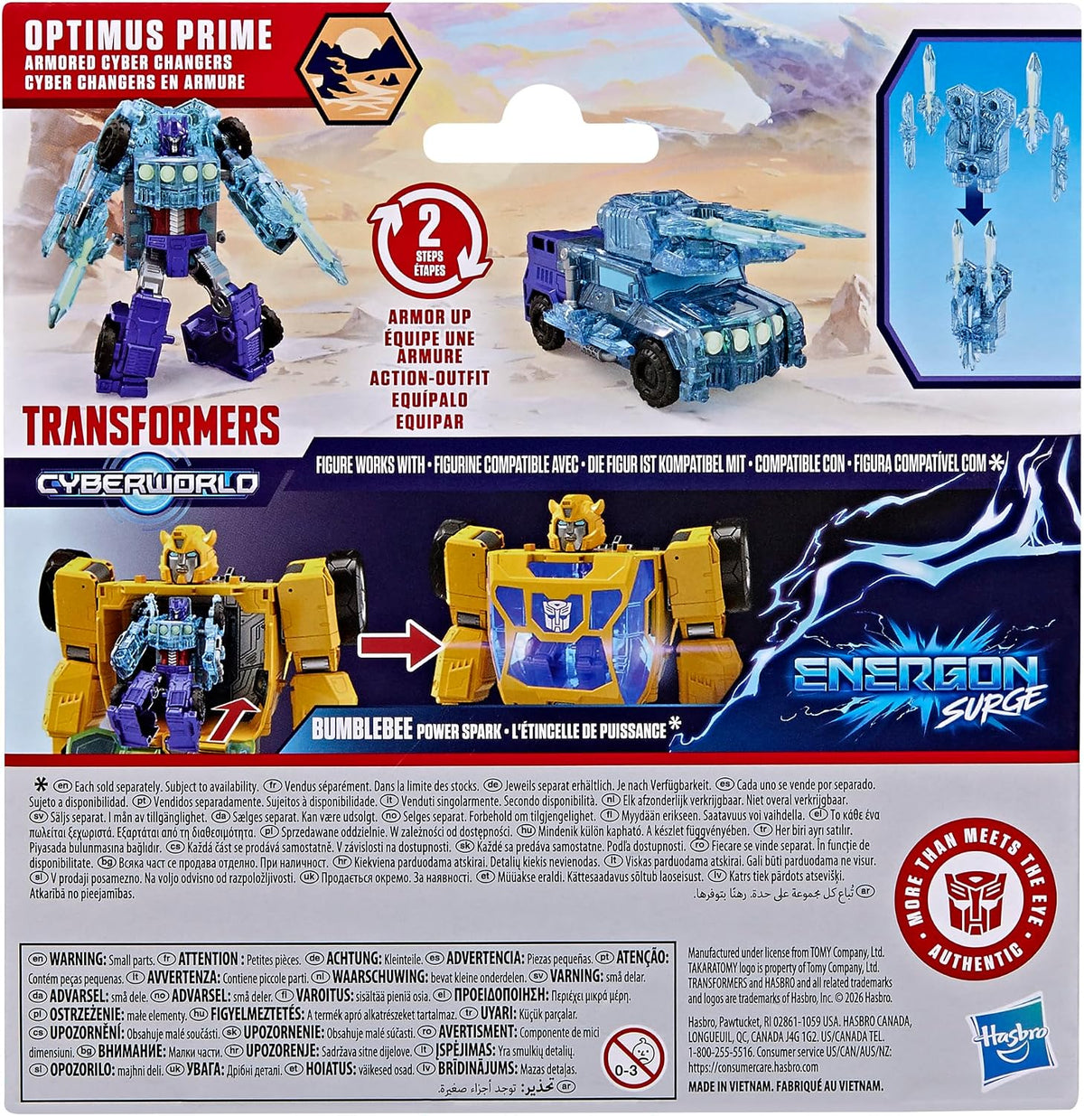 Transformers Cyberworld Armored Cyber Changers Optimus Prime