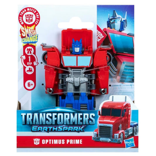 Transformers EarthSpark 1-Step Smash Changers Optimus Prime