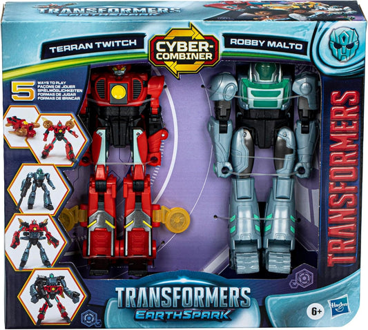 Transformers EarthSpark Cyber-Combiner Terran Twitch and Robby Malto