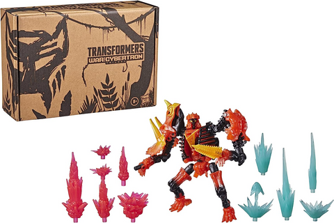 Perang Generasi Transformers untuk Ledakan Api Kekuatan Binatang Tricranius WFC-K39 Cybertron Deluxe 