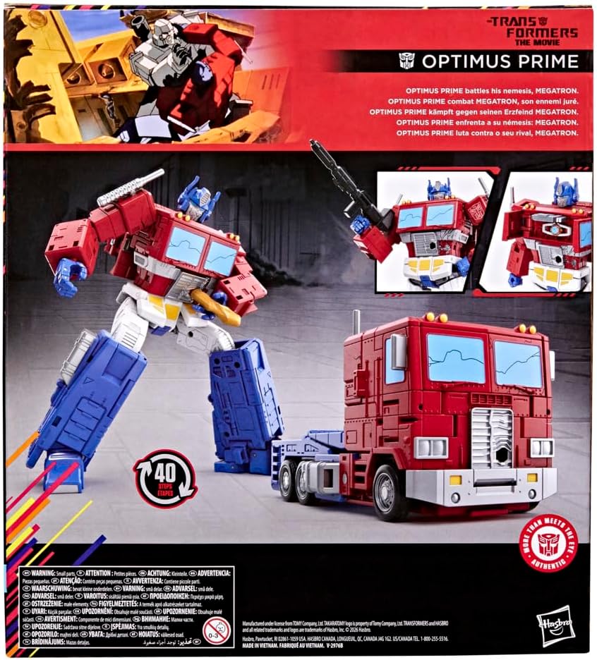 Transformers Studio Series MTMTE Collection The Transformers The Movie Leader Class Optimus Prime