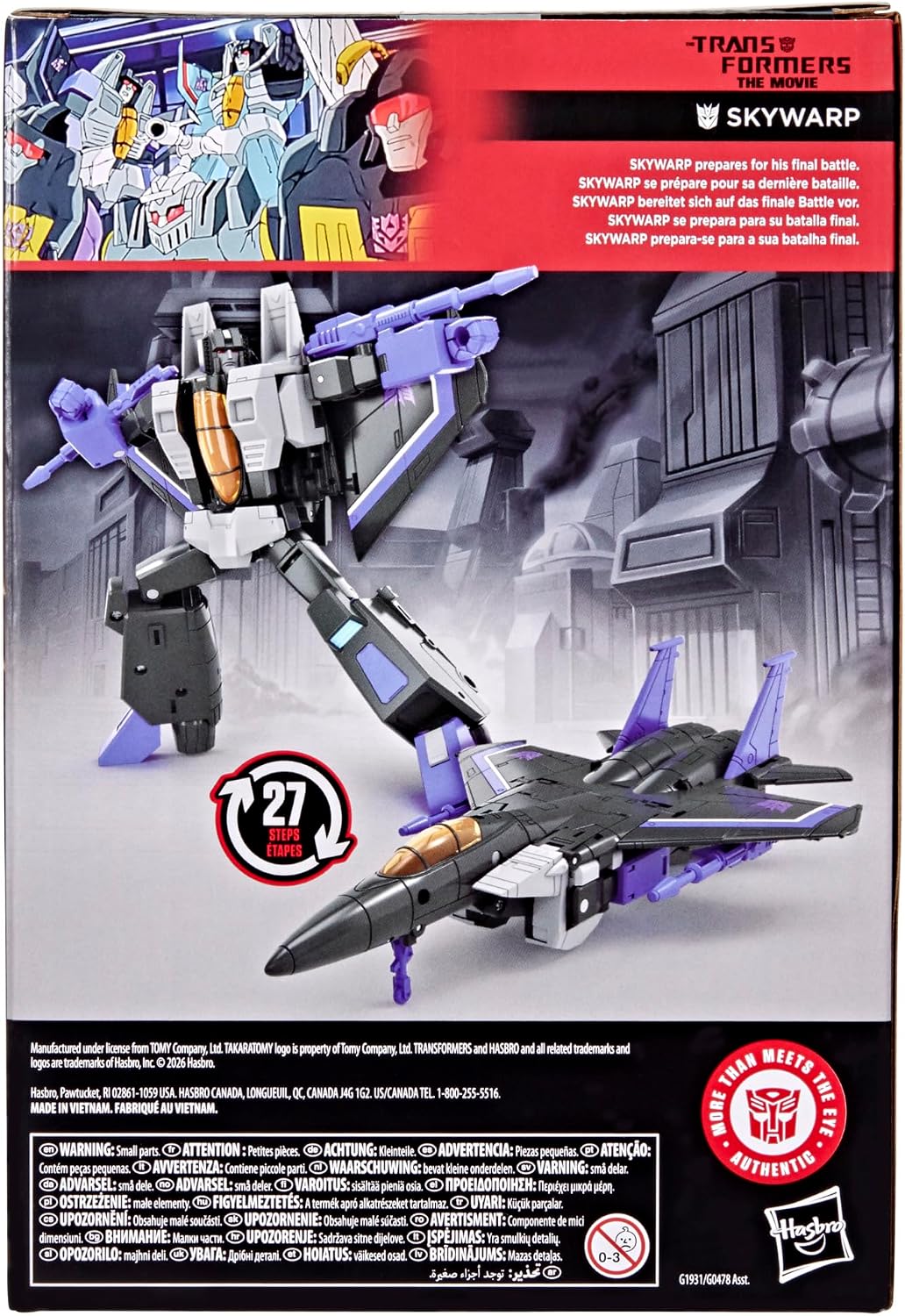 Transformers Studio Series The Transformers The Movie Voyager Class Skywarp