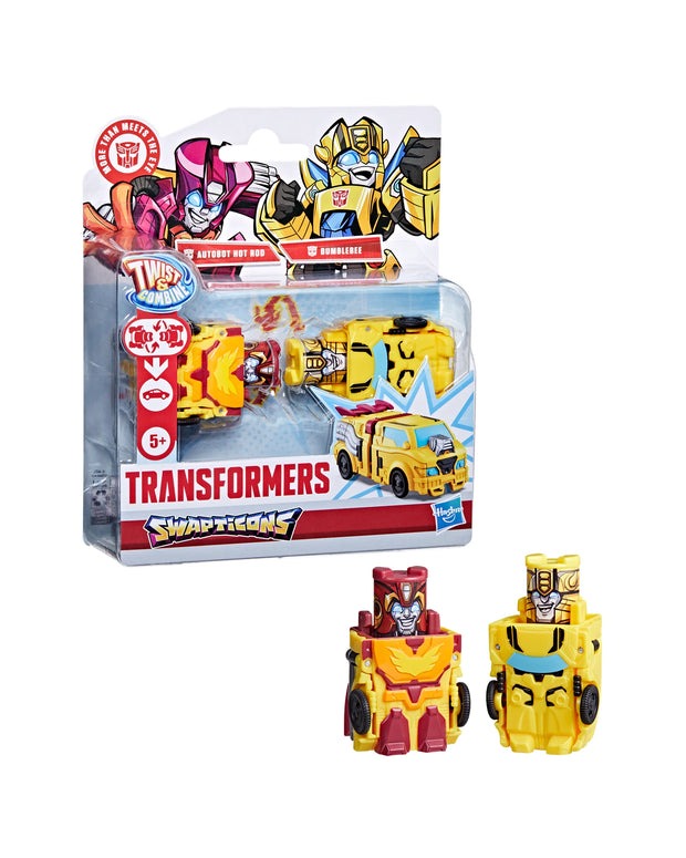 Transformers Swapticons Autobot Hot Rod and Bumblebee